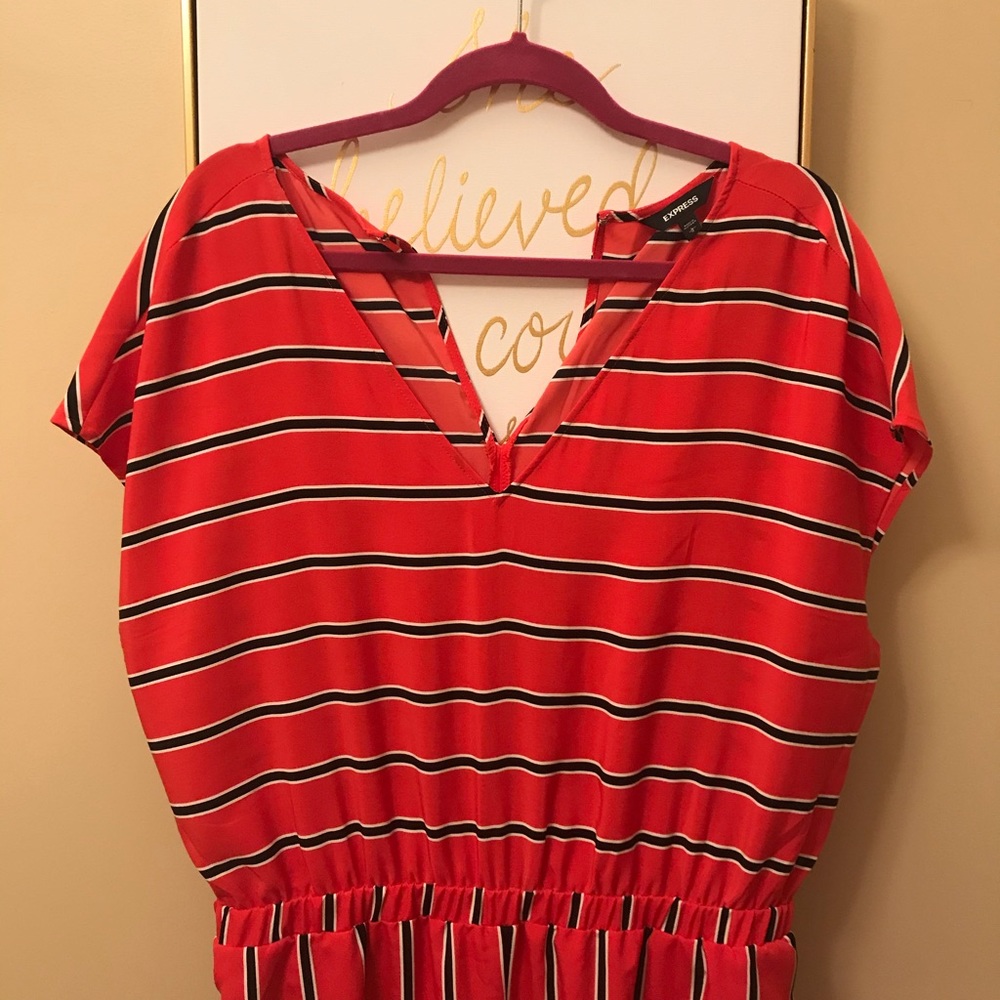 Express red jumpsuit